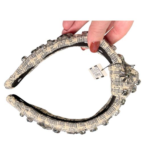 Lele Sadoughi NWT Crystal Snowflake Knotted Headband w/Dust Bag main image 11